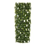 NATURE Treillis extensible en osier avec feuillage - Jasmin - 100 x 200 cm - Nature