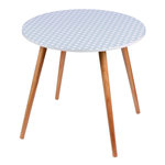 DIVERS Table d'appoint scandinave Fjord - Diam. 48 cm - Blanc