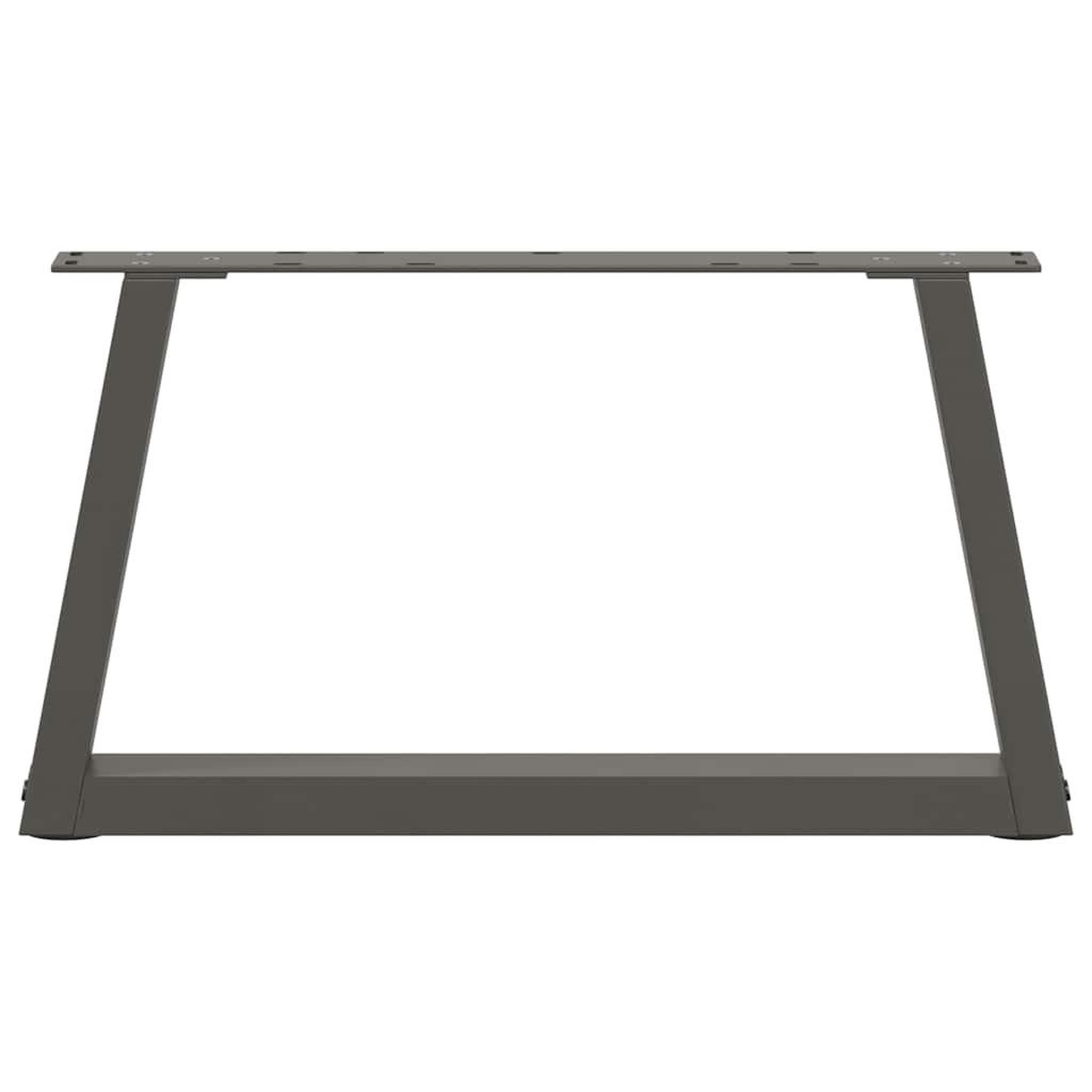 Voir la diapositive 5 : VIDAXL Pieds de table a manger forme V 2 pcs anthracite 60x(30-31,3)cm