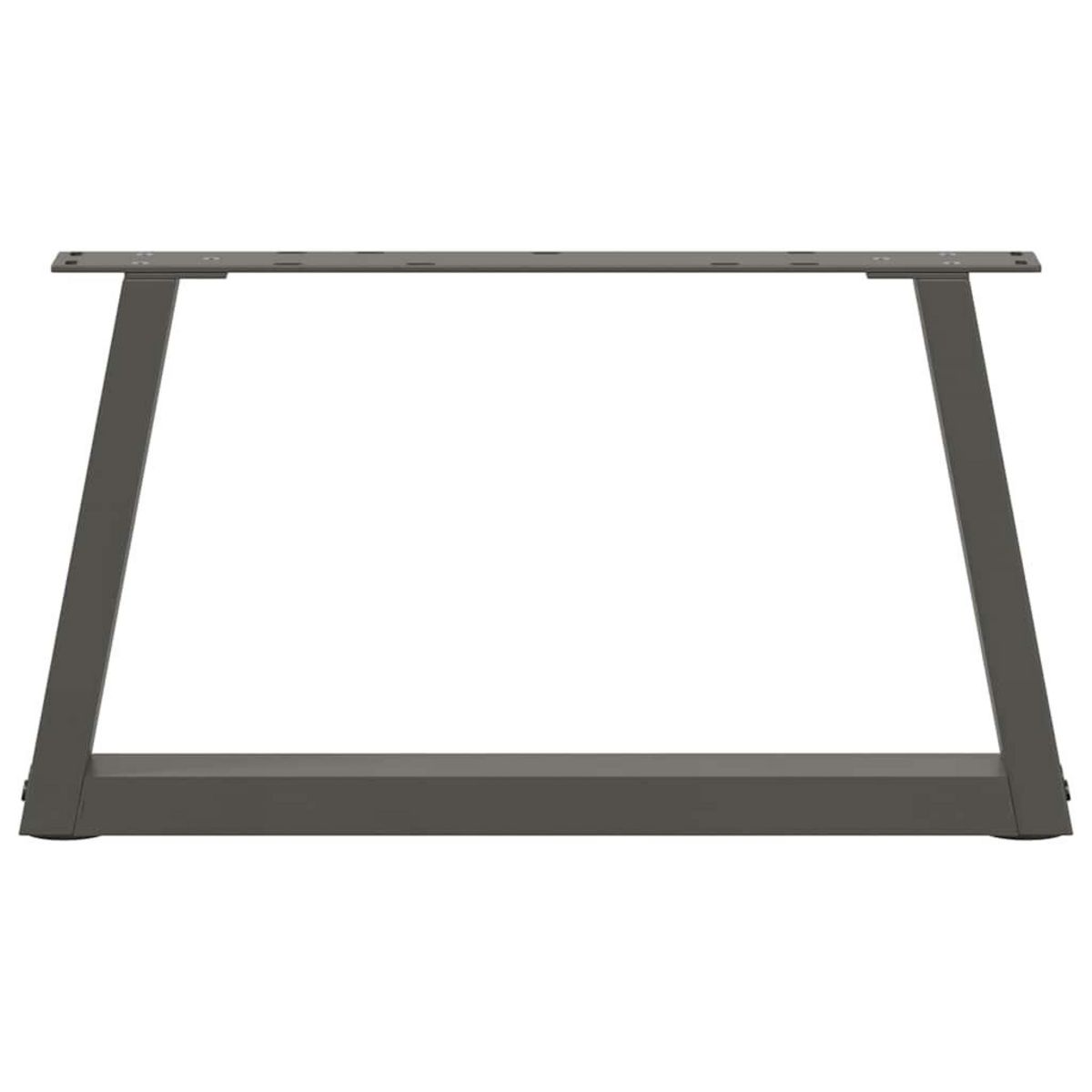 VIDAXL Pieds de table a manger forme V 2 pcs anthracite 60x(30-31,3)cm