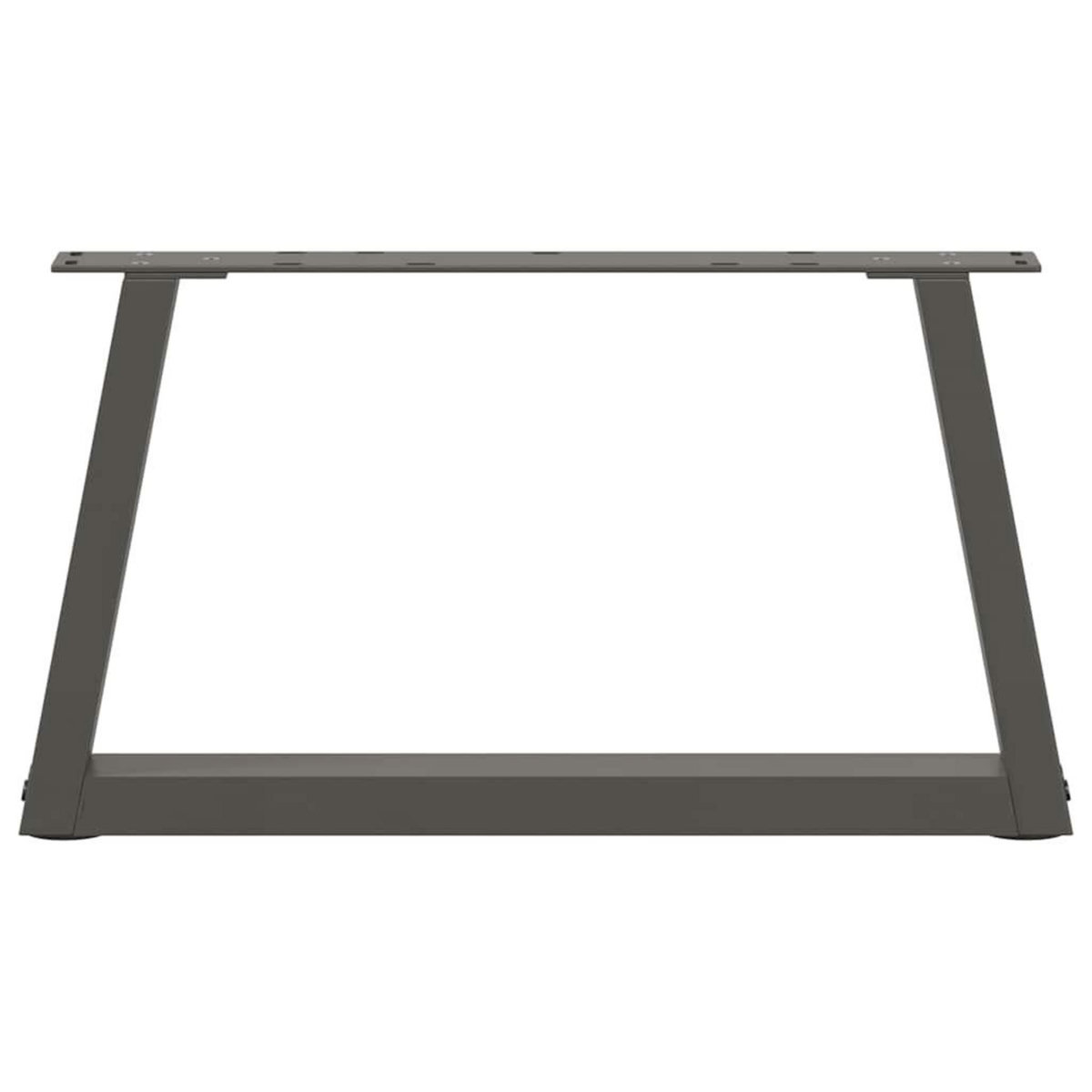 VIDAXL Pieds de table a manger forme V 2 pcs anthracite 60x(30-31,3)cm