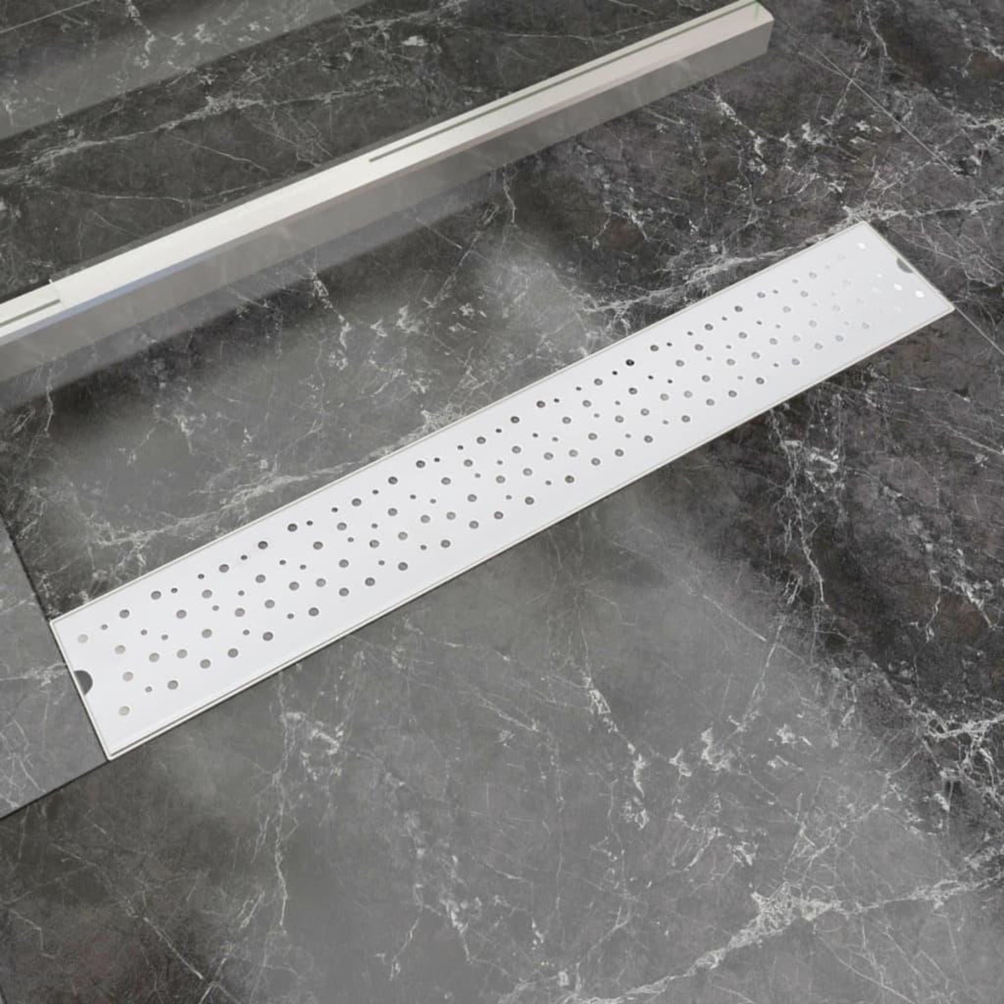Voir la diapositive 1 : VIDAXL Drain de douche lineaire 730 x 140 mm Acier inoxydable