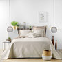 Voir la diapositive 1 : Paris Prix Couvre-Lit & 2 Housses de Coussin  Romane  240x260cm Naturel