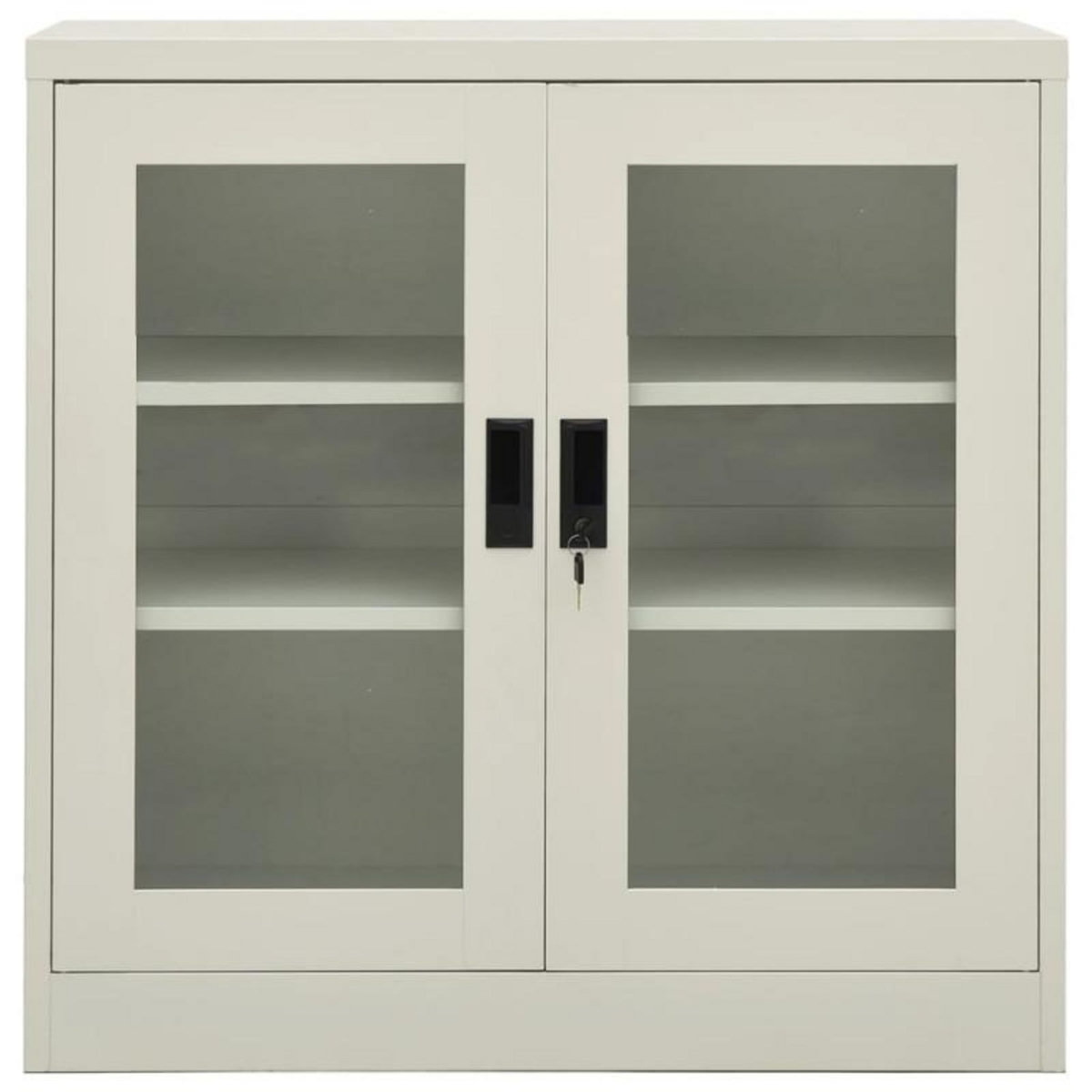 VIDAXL Armoire de bureau Gris clair 90x40x90 cm Acier