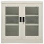 Voir la diapositive 2 : VIDAXL Armoire de bureau Gris clair 90x40x90 cm Acier