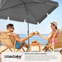 Voir la diapositive 3 : tectake Parasol VANESSA 200 x 125 cm réglable en hauteur et inclinable