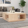 Voir la diapositive 1 : VIDAXL Table basse 100x101x40,5 cm Bois massif de pin