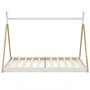 Voir la diapositive 3 : ID MARKET Lit tipi enfant 90 x 190 CM COME avec sommier bois et blanc