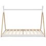 Voir la diapositive 3 : ID MARKET Lit tipi enfant 90 x 190 CM COME avec sommier bois et blanc