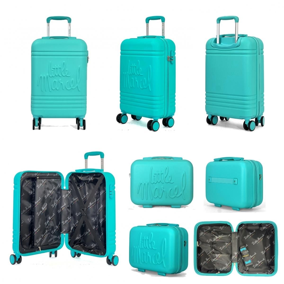 Little Marcel Lot valise cabine 55cm plus un vanity rigide
