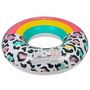 Voir la diapositive 3 : AIRMYFUN Bouée Gonflable Ronde XXL pour Piscine & Plage Ultra Confort, Flotteur Deluxe - Arc-En-Ciel Et Léopard ø120cm