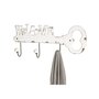 Voir la diapositive 2 : Paris Prix Patère Murale 3 Crochets  Key  50cm Blanc