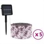 Voir la diapositive 2 : VIDAXL Lampes solaires 5 pcs 5x200 LED Blanc chaud Intérieur Extérieur