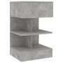 Voir la diapositive 5 : VIDAXL Tables de chevet 2 pcs Gris beton 40x35x65 cm
