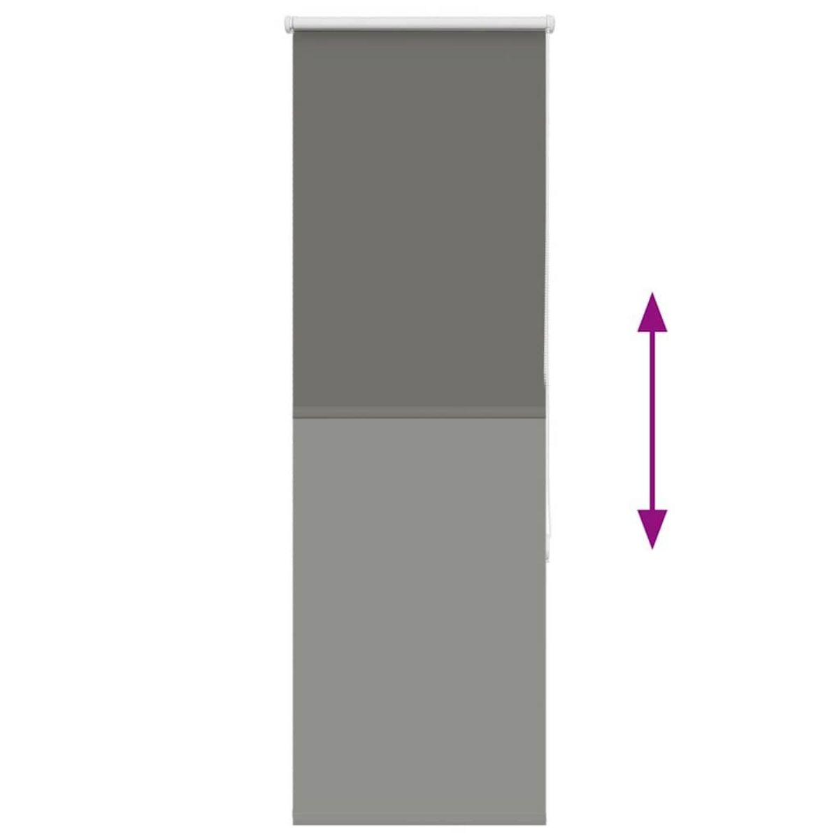 VIDAXL Store enrouleur occultant largeur du tissu 50,7 cm polyester