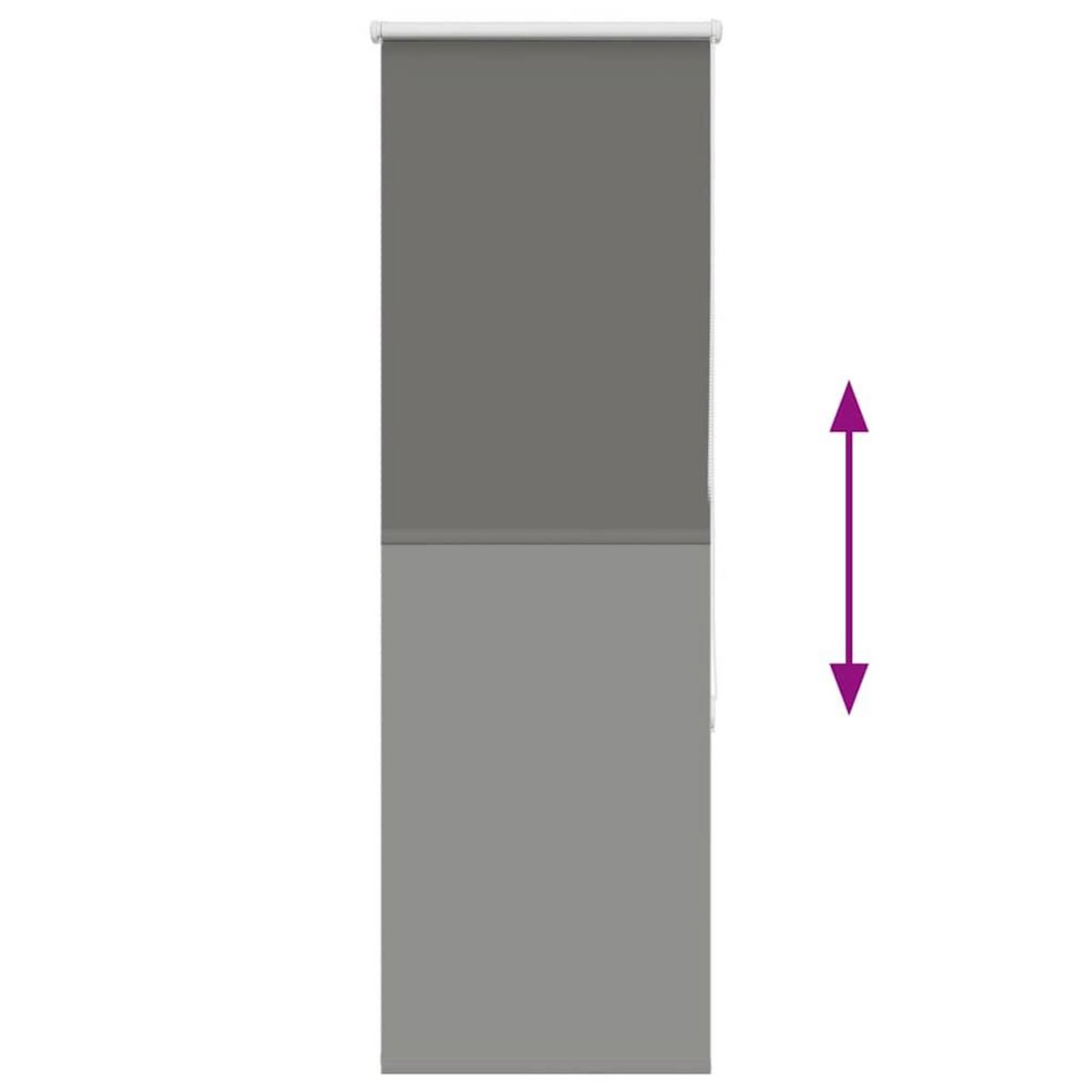 VIDAXL Store enrouleur occultant largeur du tissu 50,7 cm polyester