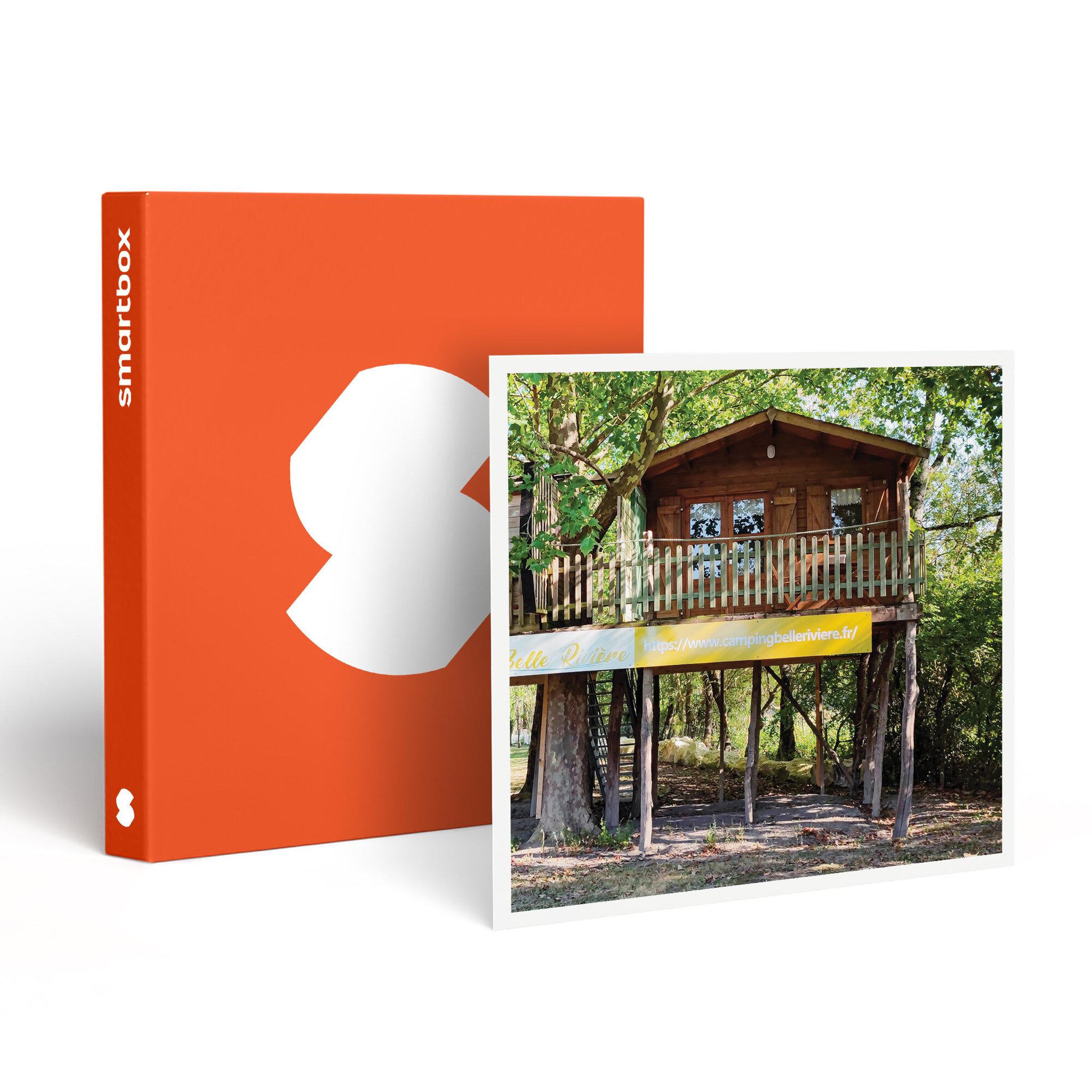 Smartbox 3 jours en cabane perchée en famille dans un camping près de saintes - coffret cadeau séjour