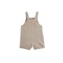 Voir la diapositive 3 : Petit Béguin Salopette bébé en lin mélangé Moka