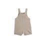 Voir la diapositive 3 : Petit Béguin Salopette bébé en lin mélangé Moka
