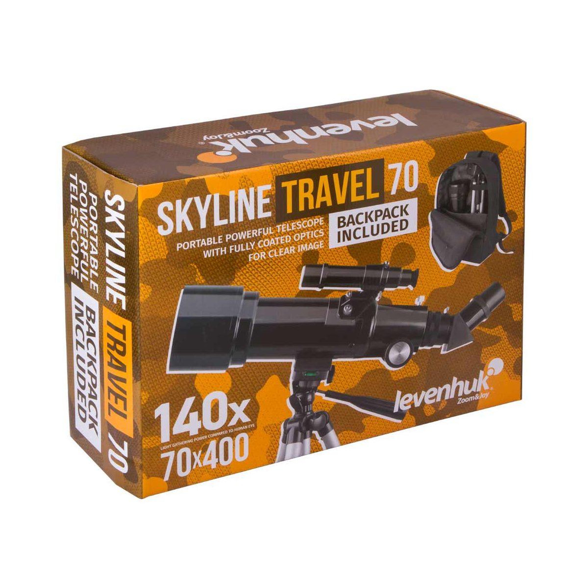 Voir la diapositive 4 : LEVENHUK Télescope  skyline travel 70