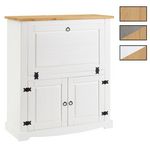 IDIMEX Meuble bar à vin en pin TEQUILA style mexicain. Coloris disponibles : Marron, Bicolore