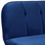 Voir la diapositive 5 : Paris Prix Canapé Convertible en Velours  Seattle  180cm Bleu