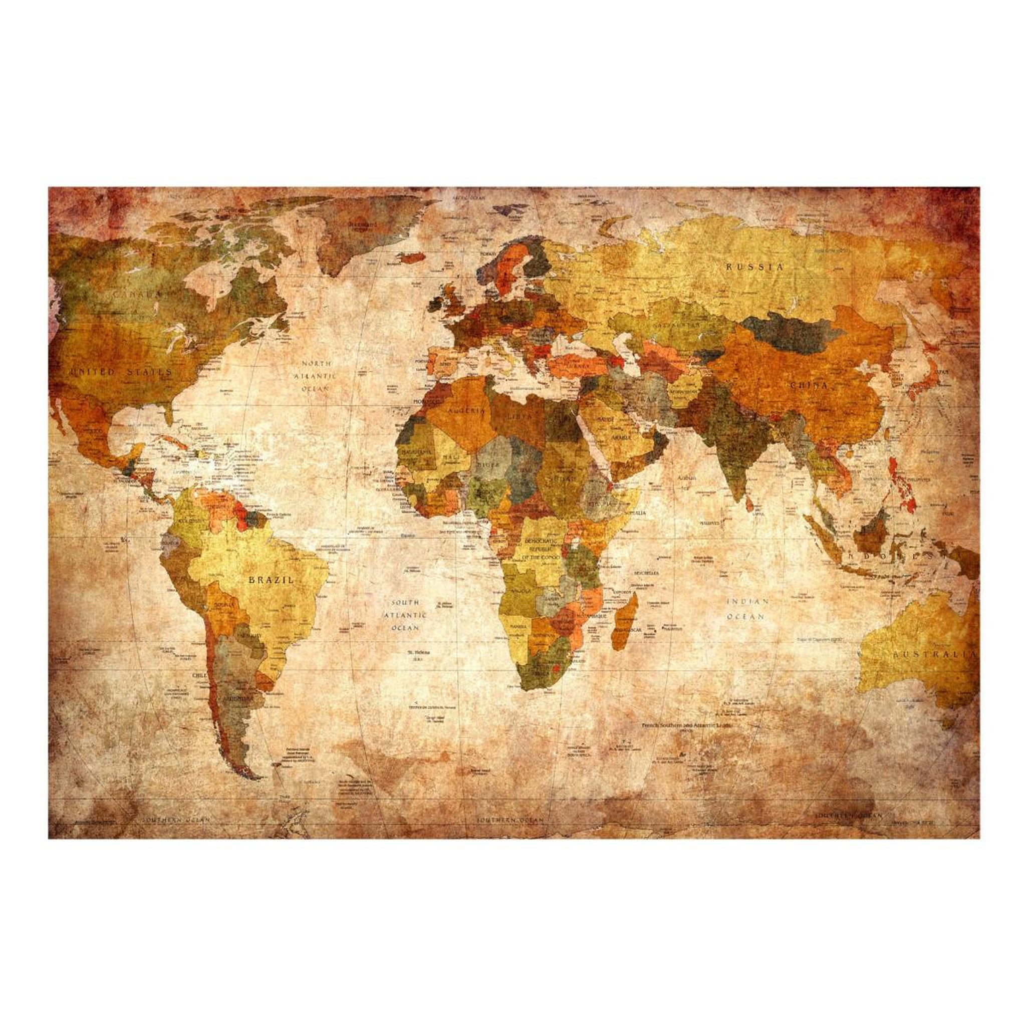 Voir la diapositive 2 : Paris Prix Papier peint  old world map