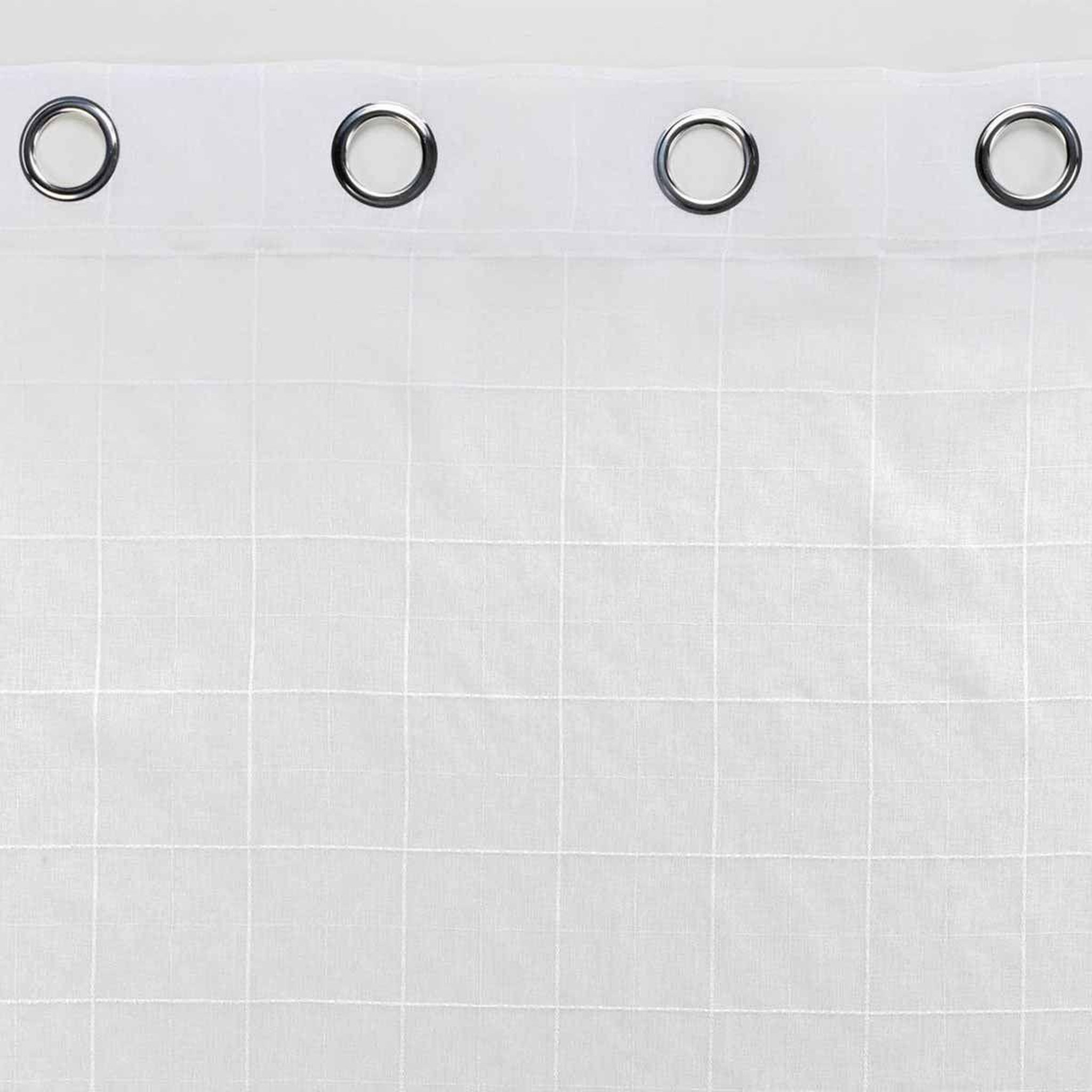 Voir la diapositive 3 : Douceur d'Intérieur Rideau voilage à œillets  eulalie  140x240cm blanc