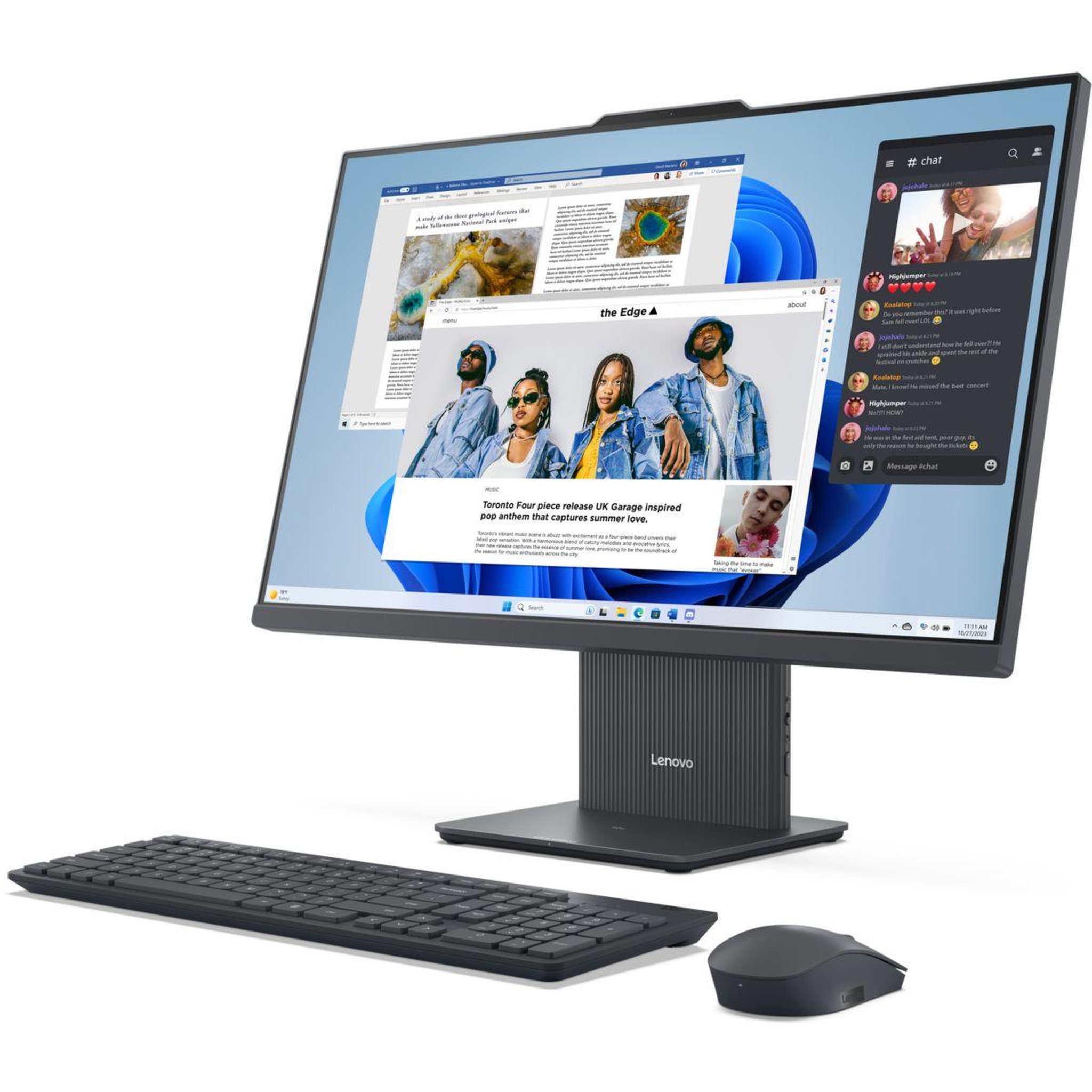 Voir la diapositive 3 : Lenovo Ordinateur tout-en-un ideacentre aio 24arr9