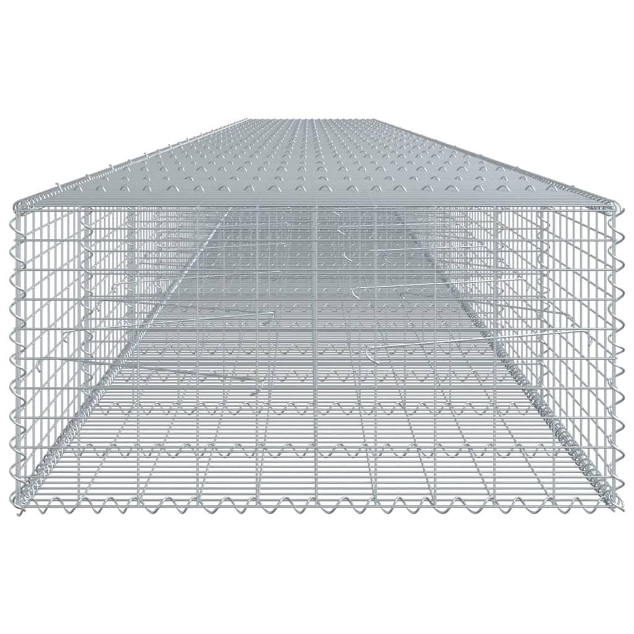 Voir la diapositive 4 : VIDAXL Panier gabion avec couvercle 1200x100x50 cm fer galvanise