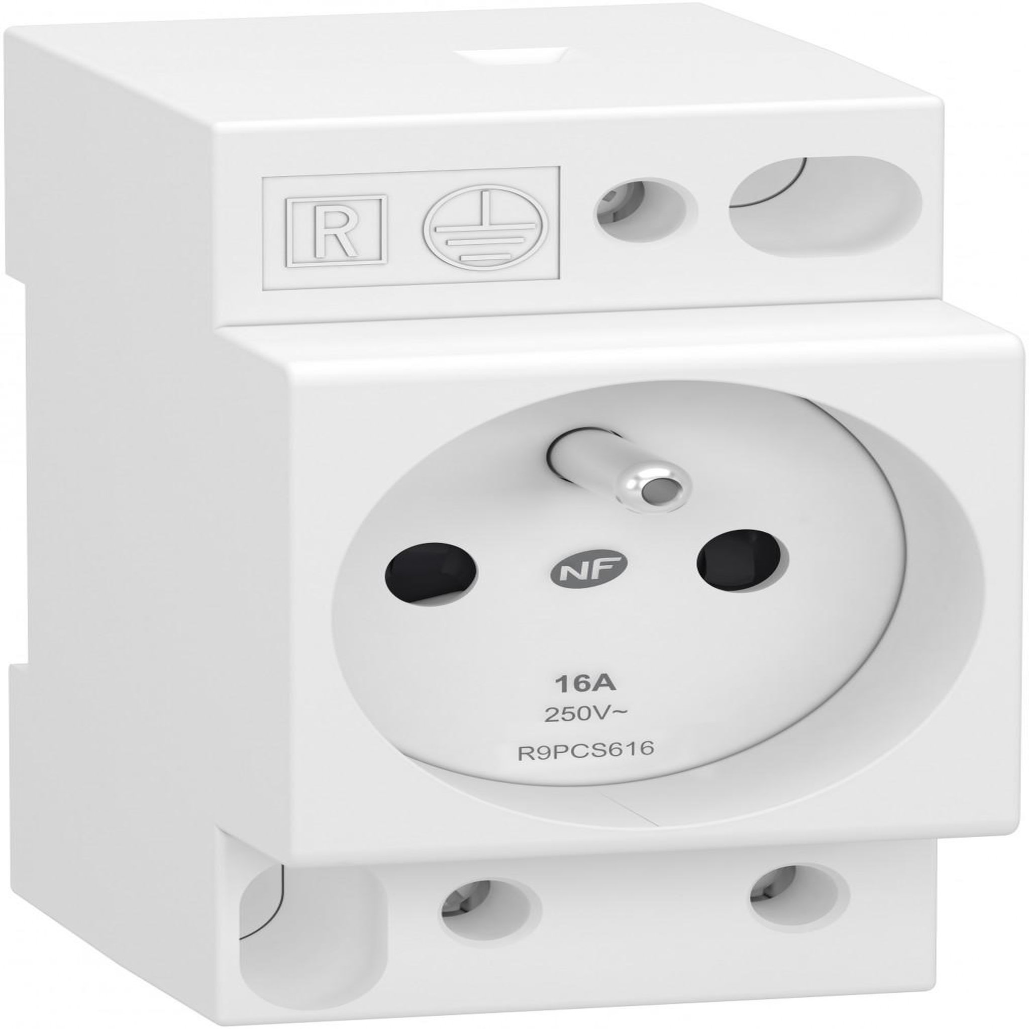 Schneider Electric Prise modulaire 2 P + T phase + neutre SCHNEIDER ELECTRIC 16 A