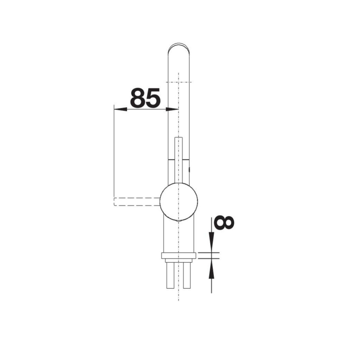 Blanco Mitigeur sans douchette linus taupe - 516699