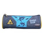 Bagtrotter BAGTROTTER Trousse scolaire ronde Vorax Bleue Requins