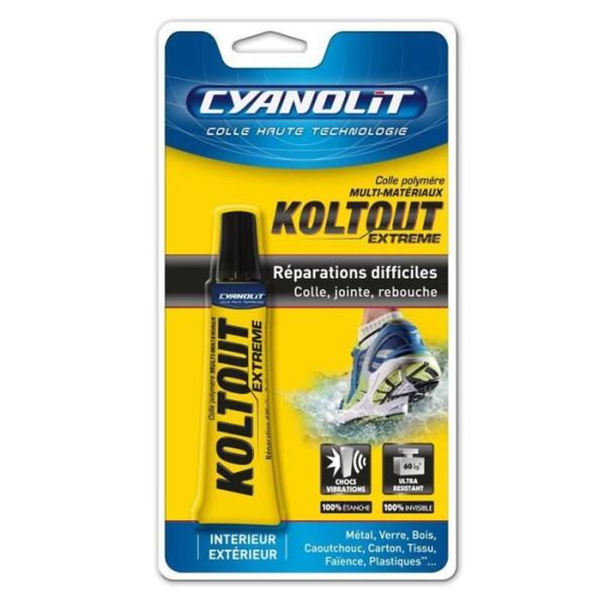 Voir la diapositive 2 : CYANOLIT Colle multi-matériaux Super résistante - 20 mL