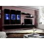 Voir la diapositive 4 : Paris Prix Meuble TV Mural Design  Fly II  320cm Noir