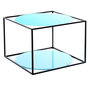 Voir la diapositive 1 : Paris Prix Table d'Appoint Design  Cody  50cm Bleu & Noir