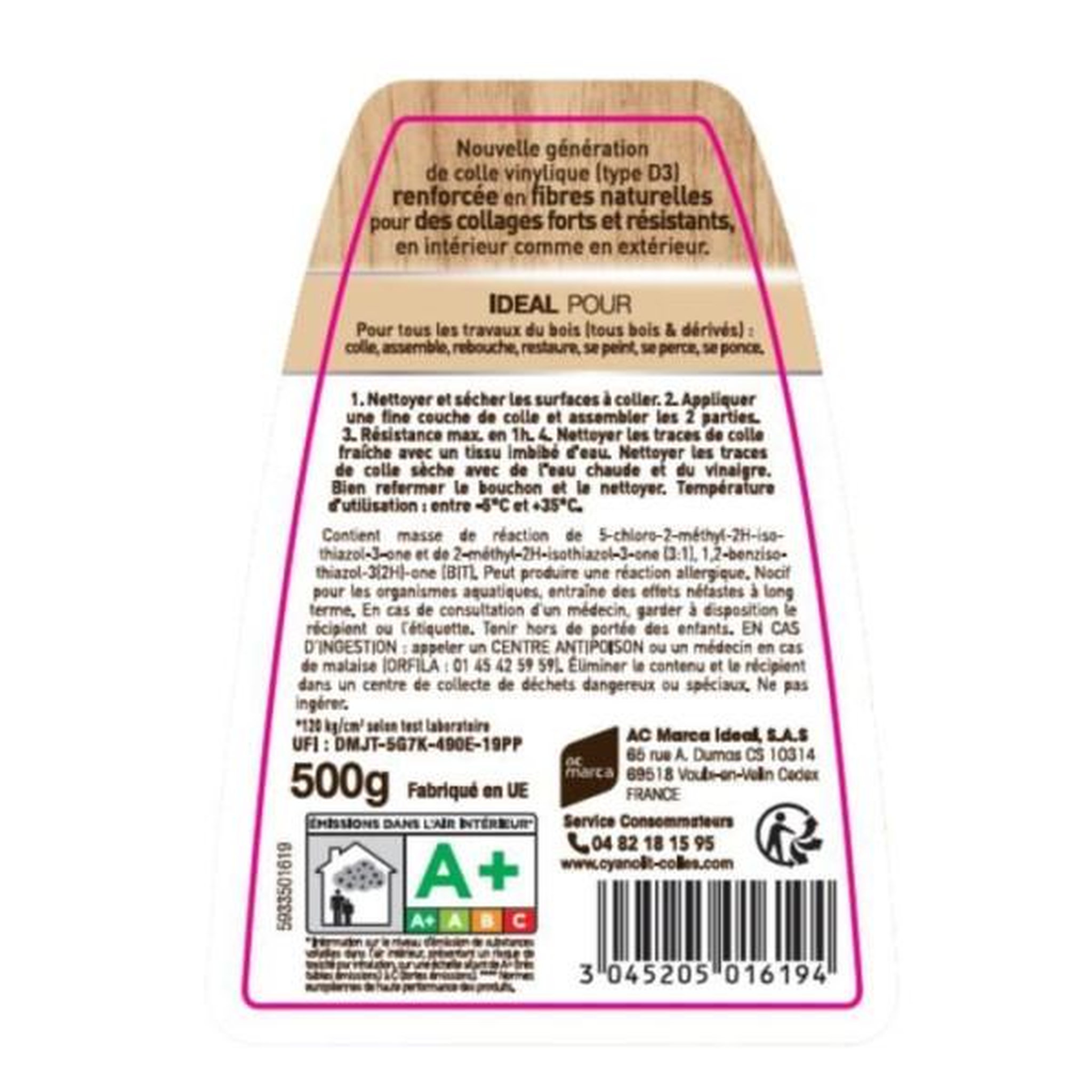 Voir la diapositive 4 : CYANOLIT Colle bois - CYANOLIT - Bois et dérivés - 290 g - Haute résistance - Idéale pour bois et matériaux dérivés