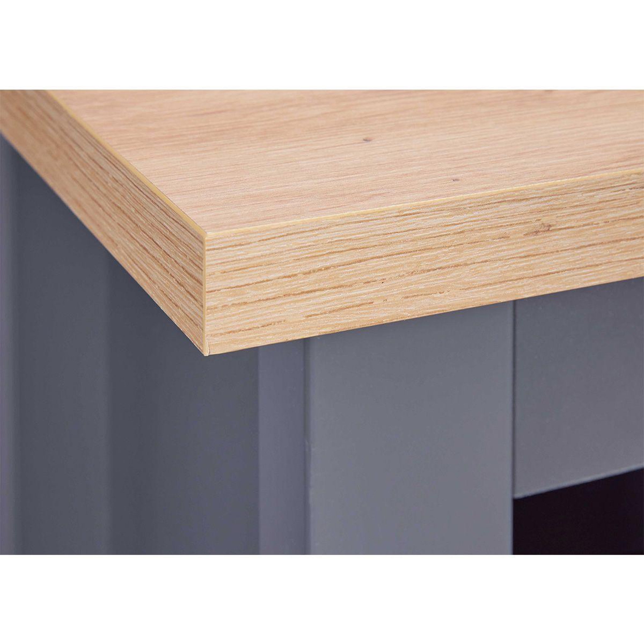 Voir la diapositive 5 : INTERLINK Buffet avec range-bouteilles  nichole  124cm anthracite