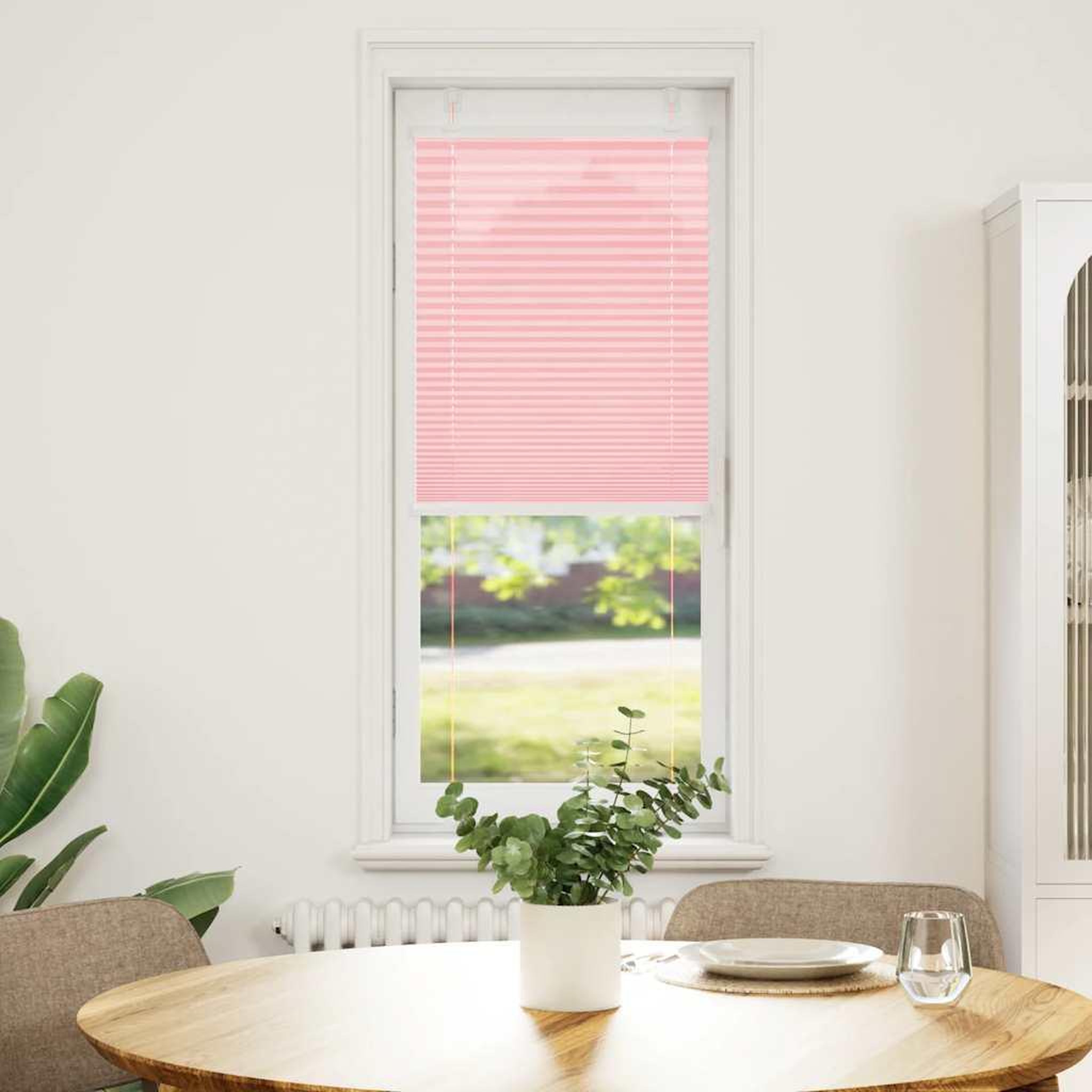 Voir la diapositive 2 : VIDAXL Store plisse rose 50x150 cm largeur du tissu 49,4 cm polyester