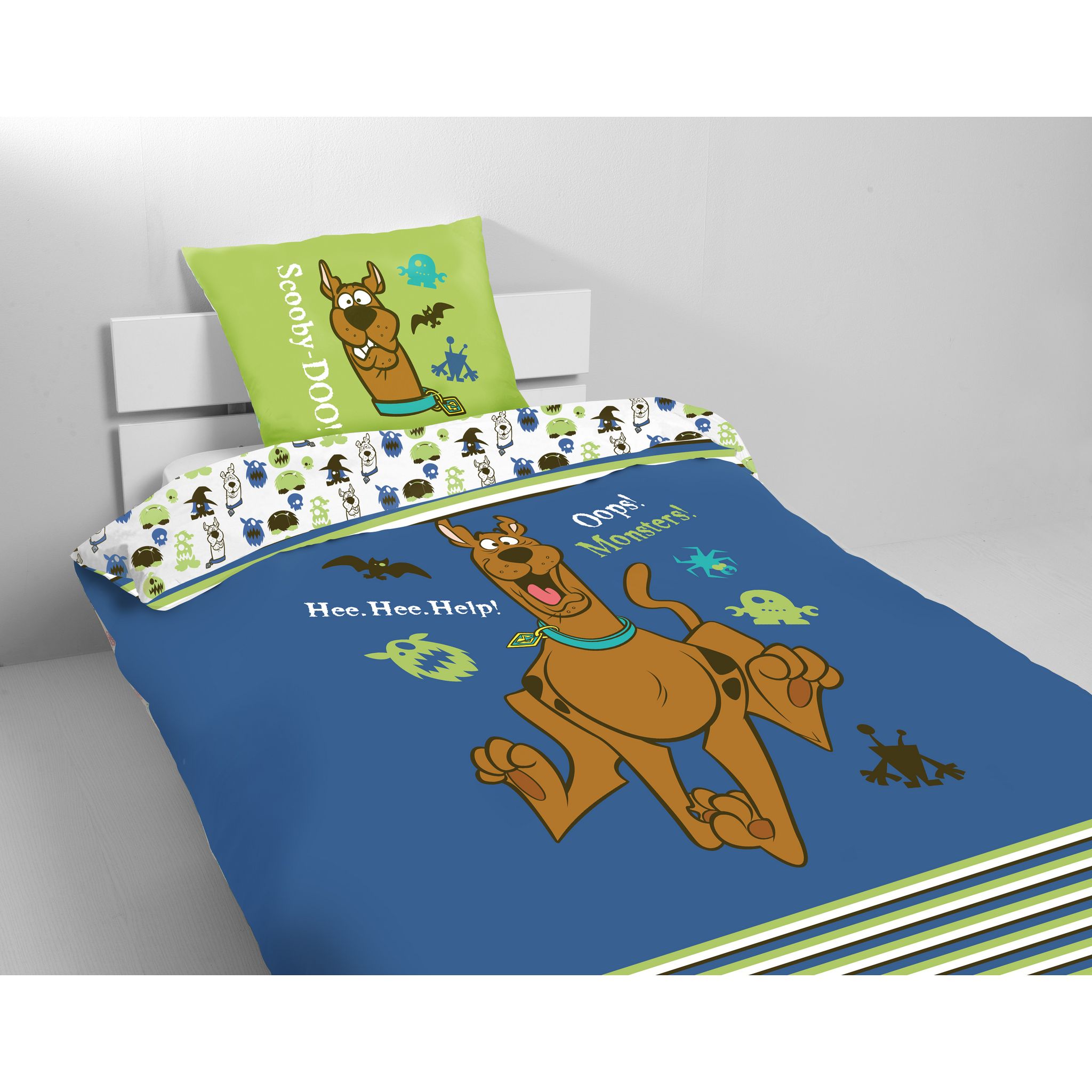 Parure De Lit Scooby-Doo Coolsville - Taille Twin - Thème Baseball - Multicolore