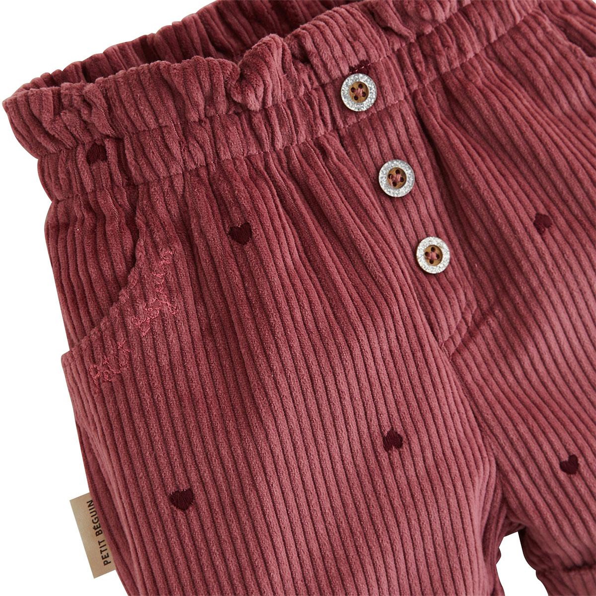 Voir la diapositive 3 : PETIT BEGUIN Short enfant en velours côtelé aimée