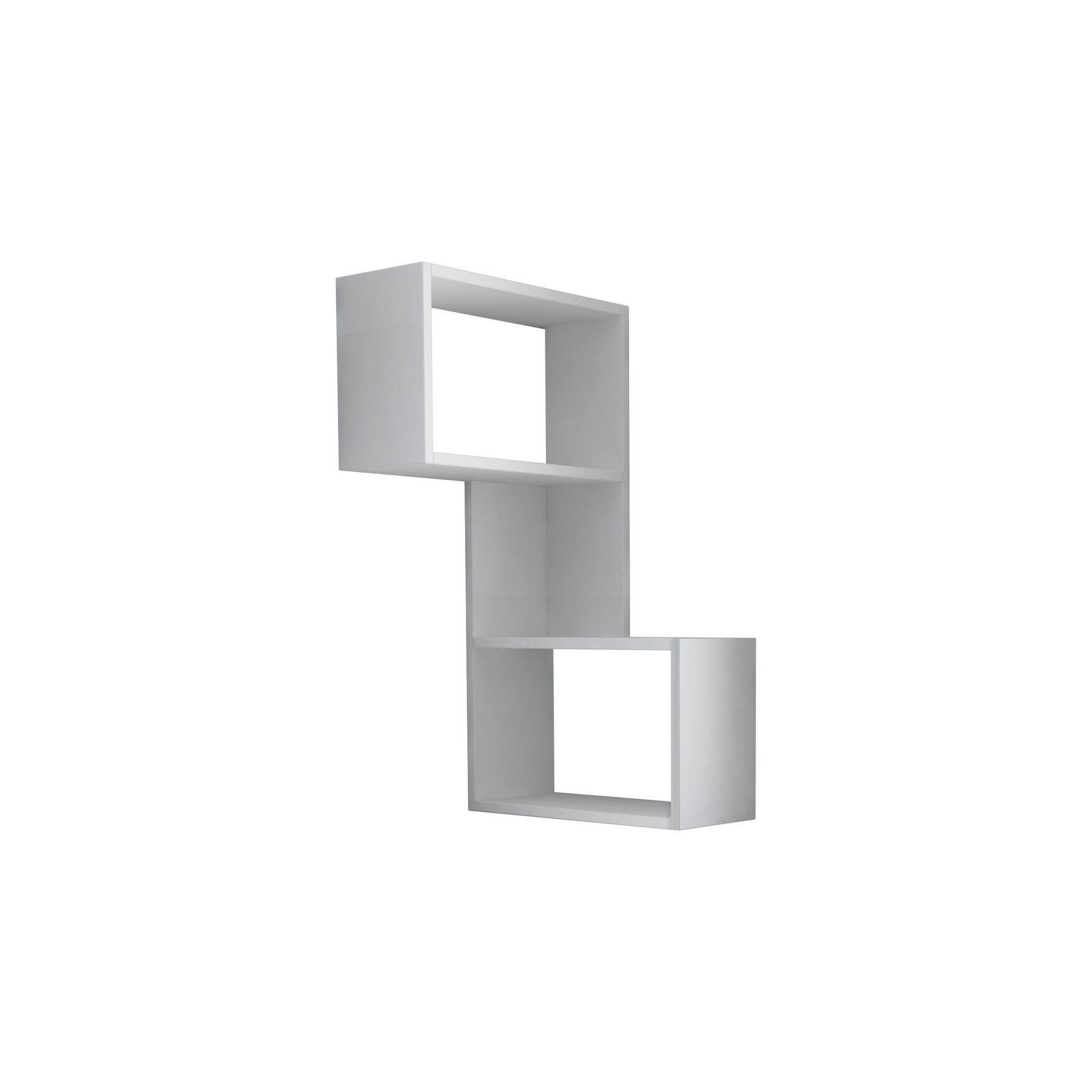Habitat et Jardin Étagère murale en bois  part  - 47 x 20 x 85 cm - blanc