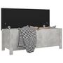 Voir la diapositive 3 : VIDAXL Boîte de rangement avec coussin Gris béton Bois d ingénierie