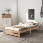 Voir la diapositive 2 : MERAX Lit simple 90x200cm bois coloris naturel