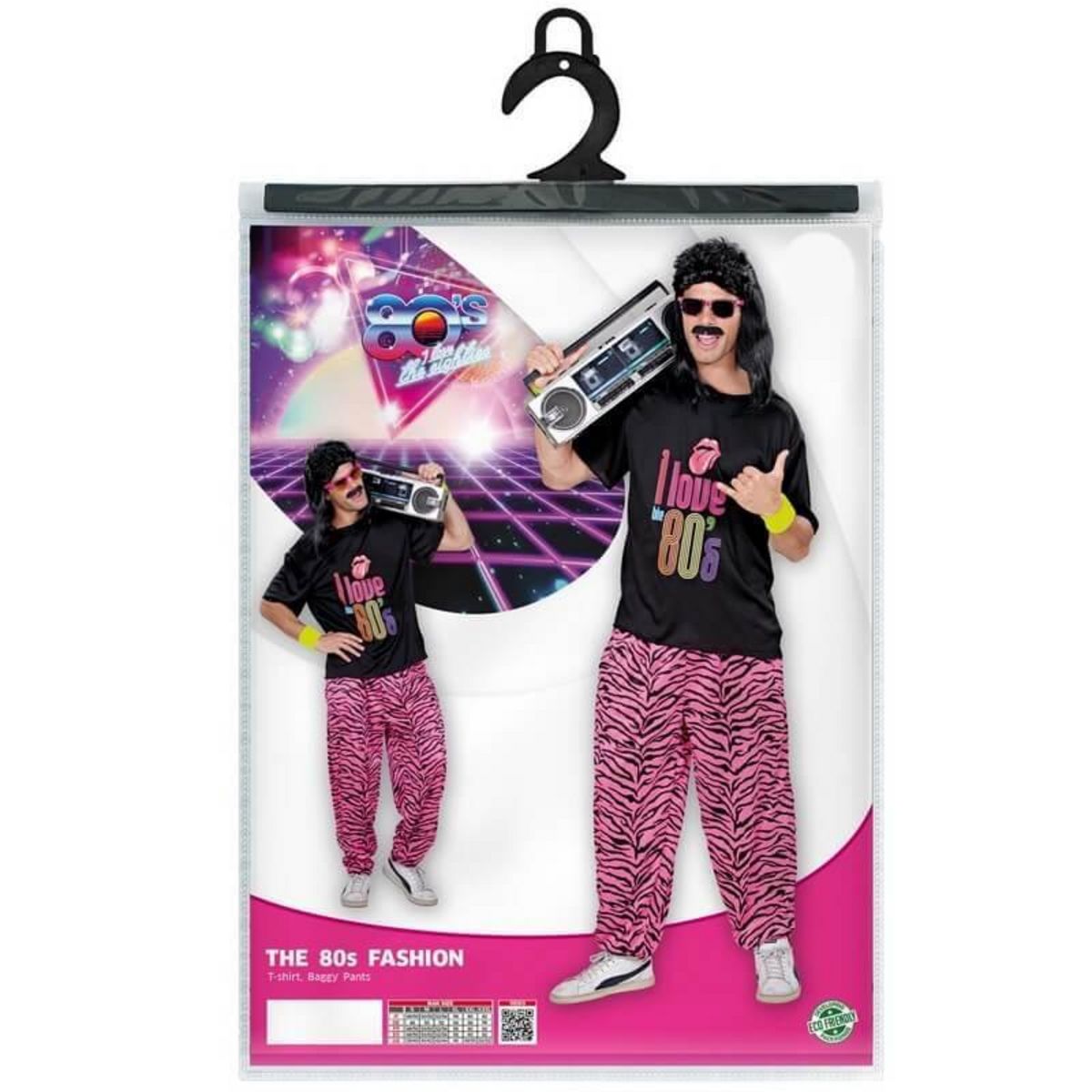 WIDMANN Déguisement années 80- homme - M/L