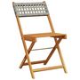 Voir la diapositive 4 : VIDAXL Chaises de bistrot lot de 2 gris bois massif d'acacia et rotin