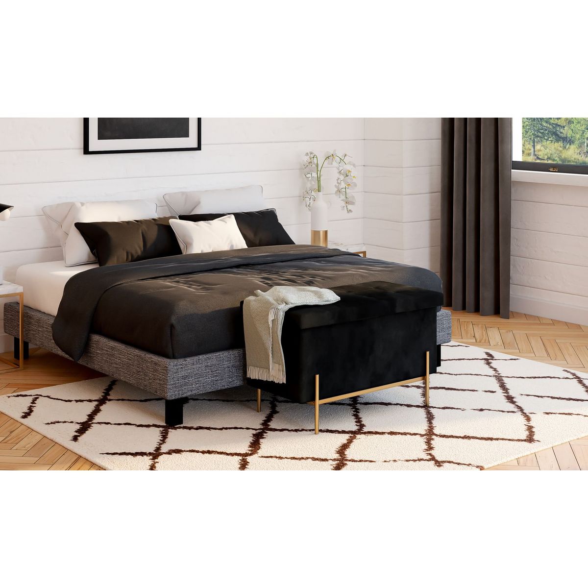 Banc coffre L76 cm NOAH 