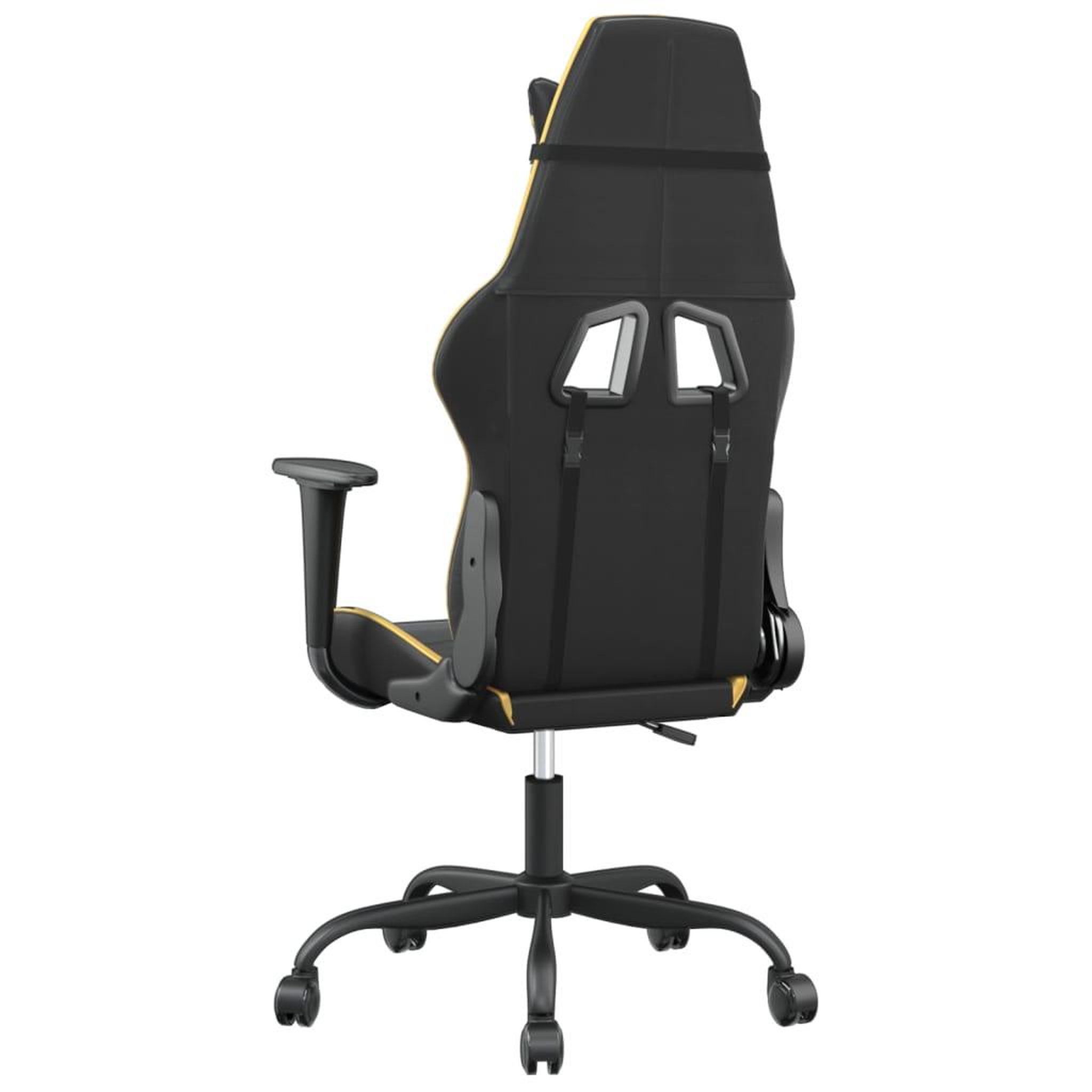 Voir la diapositive 5 : VIDAXL Chaise de jeu de massage Noir et dore Similicuir