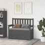 Voir la diapositive 1 : VIDAXL Banc Gris 112,5x51,5x96,5 cm Bois de pin massif