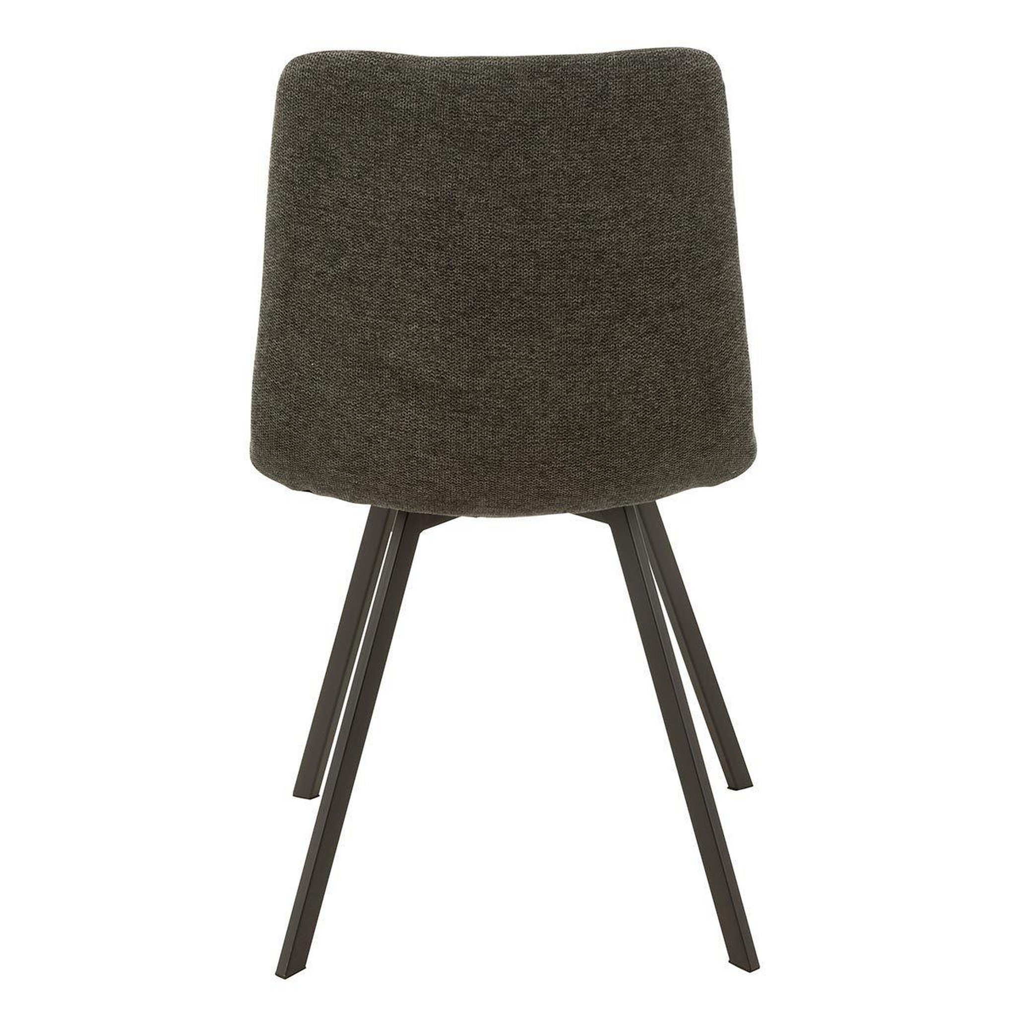 Voir la diapositive 4 : J-LINE Chaise design  babette  90cm gris foncé